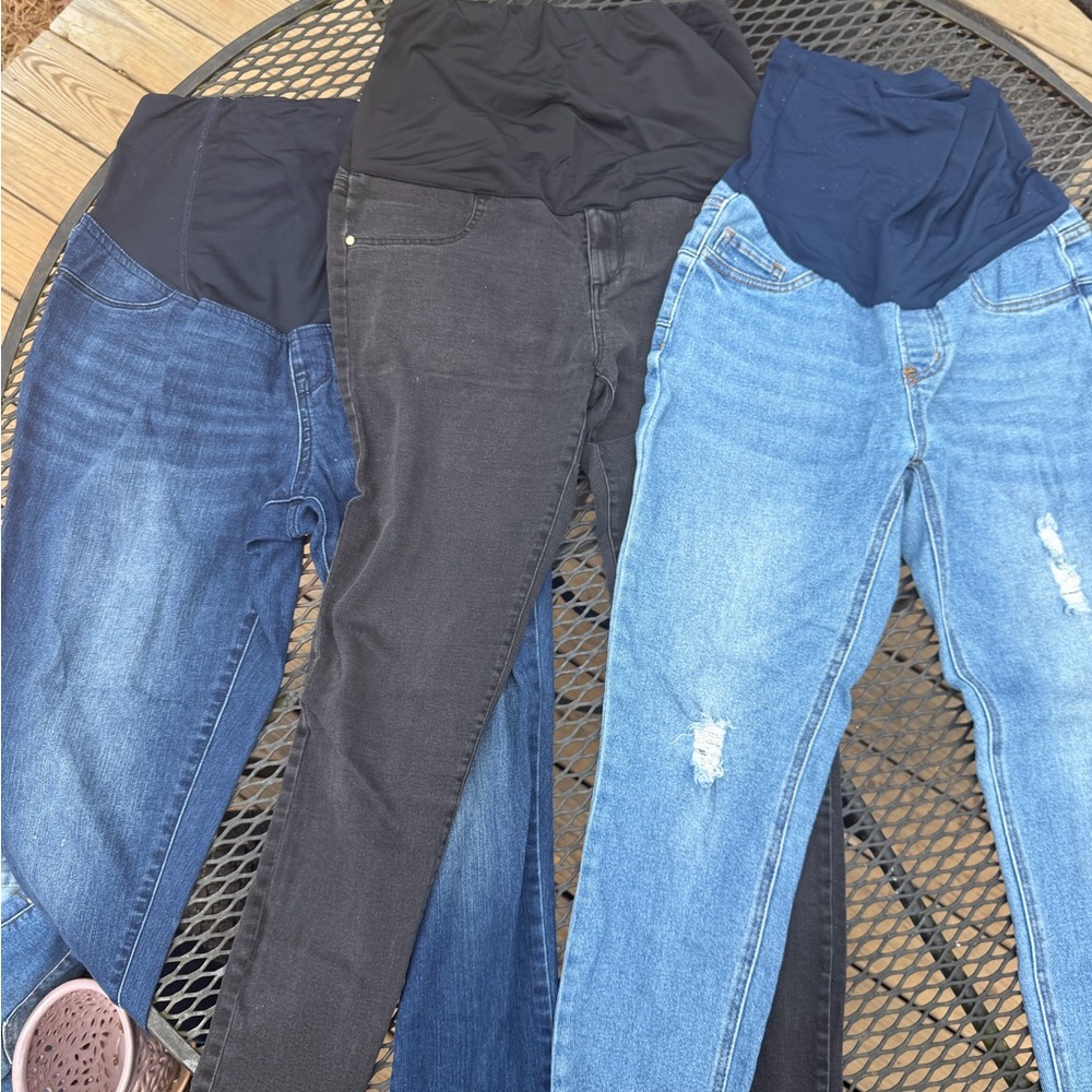 Maternity Jeans Bundle - Black and Blue